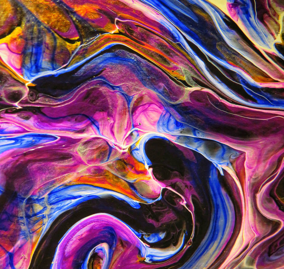 Abstract liquid neon pattern